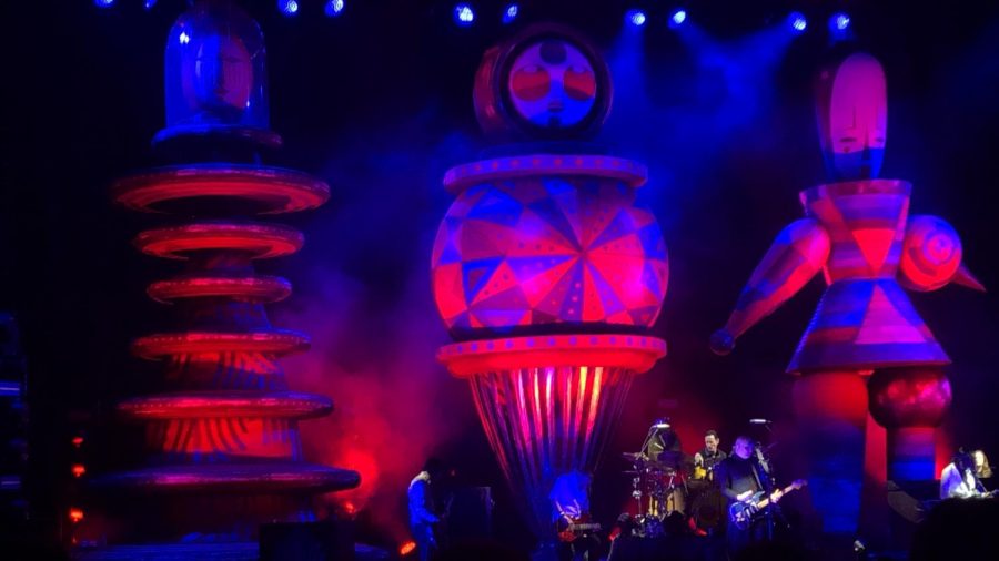 Smashing Pumpkins during their song Bullet With Butterfly Wings 