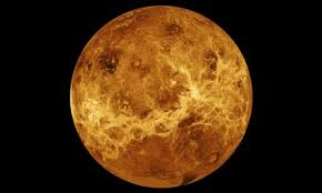 A composite image of Venus created using data from Nasa’s Magellan spacecraft and Pioneer Venus Orbiter. Photograph: NASA/Reuters