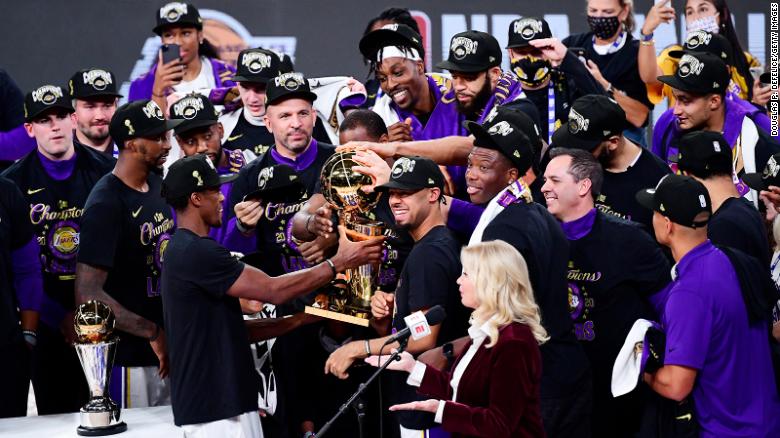 The Los Angeles Lakers won Game 6 of the Finals against the Miami Heat on October 11. 
